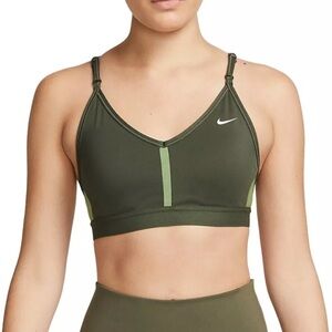 Nike Women's Light-Support Padded V-Neck Sports Bra Sz M